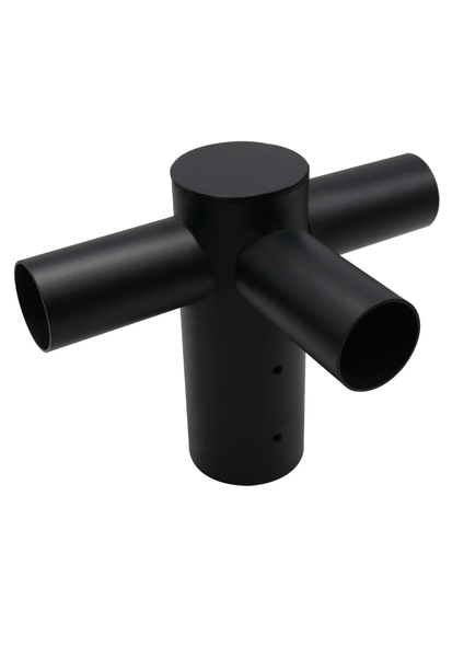 Rohrverbinder mit vier Anschlüssen