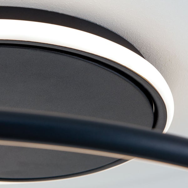 LED Deckenleuchte Claire Ø 50cm Schwarz 3000K 3800lm