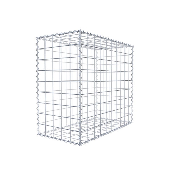 Gabione 100 cm x 90 cm x 50 cm (L x H x T), Maschenweite 10 cm x 10 cm, Spirale
