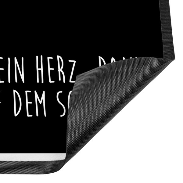 Mr. & Mrs. Panda 60 x 90 cm Fußmatte Hund Liebe - Schwarz