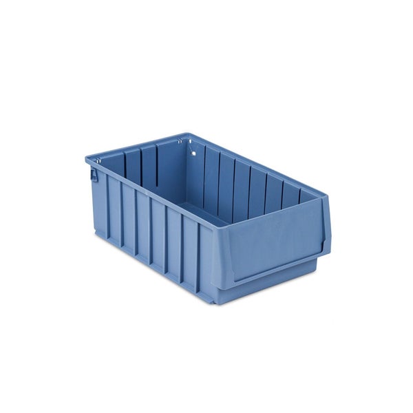 PROREGAL Regalkasten 400 BH Mit Etikett und Schutzhaube HxBxT 14 x 23,4 x 40 cm 9,9 Liter Sichtlagerkasten Sortimentskasten Sortimentsbox Kleinteilebox