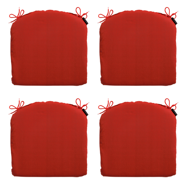 Sitzkissen Basic rot - Ca. 46x48 cm - 4er-Set