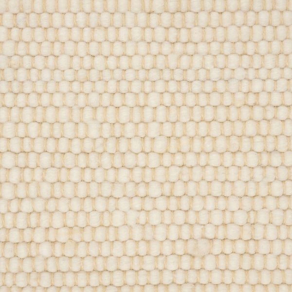 Handgewebter Wollteppich Anden Naturweiß 60x90 cm