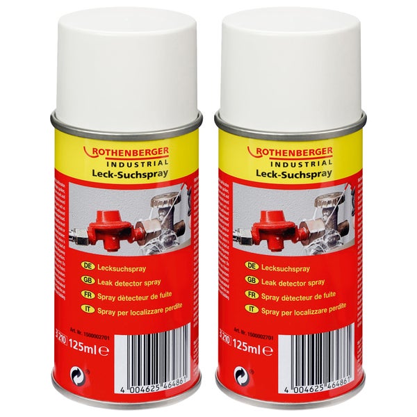 ROTHENBERGER Industrial 2x Lecksuchspray 125 ml - 1500003902