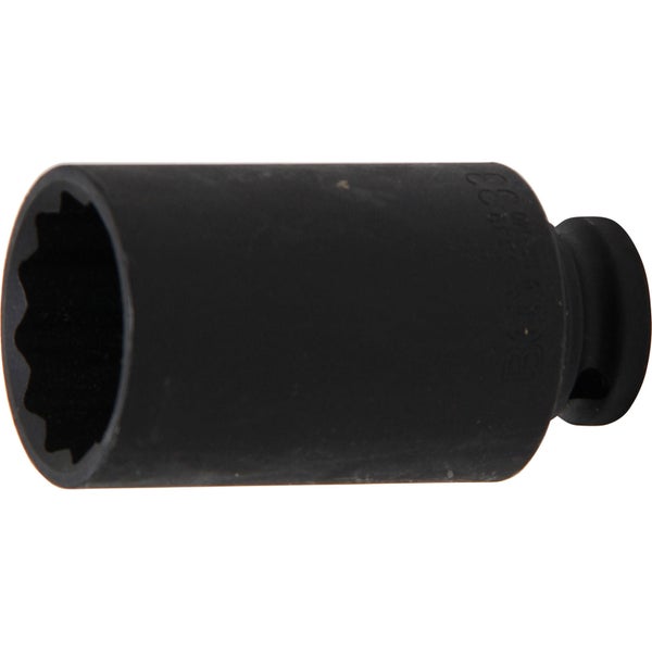 BGS Kraft-Steckschlüssel-Einsatz Zwölfkant Antrieb Innenvierkant 12,5 mm (1/2) SW 33 mm - 5339