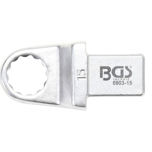 BGS Einsteck-Ringschlüssel 15 mm Aufnahme 14 x 18 - 6903-15