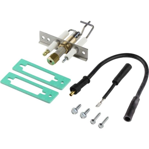 Zündelektrodenset für Gasgeräte mit Halterung, Dichtungen und Kabel