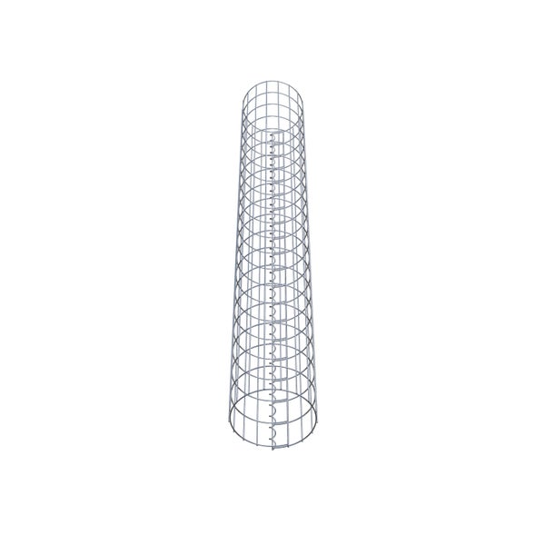 Gabionensäule Durchmesser 27 cm, MW 5 x 10 cm rund - Höhe: 1,90 m