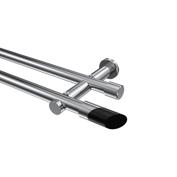 Doppelgardinenstange mit Endstück