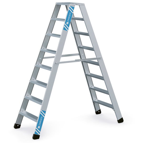 Zarges Stehleiter aus Aluminium mit sieben Stufen