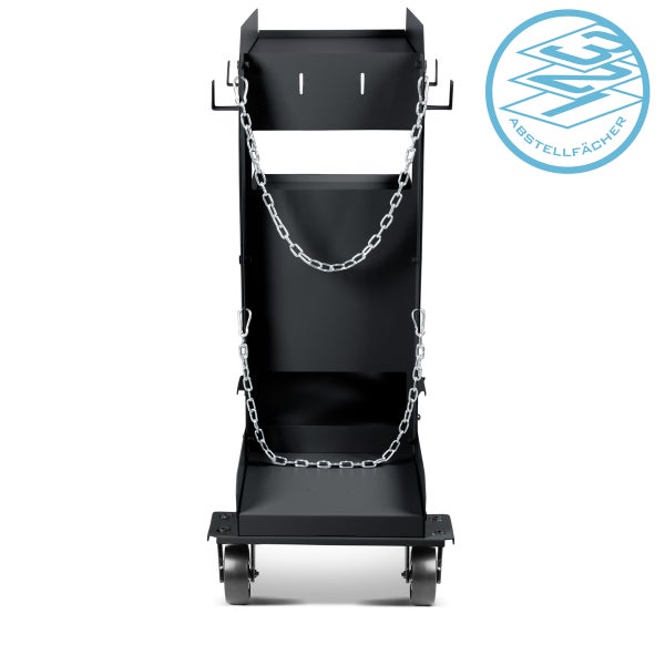 Schweißgerätewagen mit drei Ablageflächen