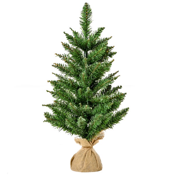 HOMCOM Weihnachtsbaum, Ø44 x 60H cm, PVC, Grün