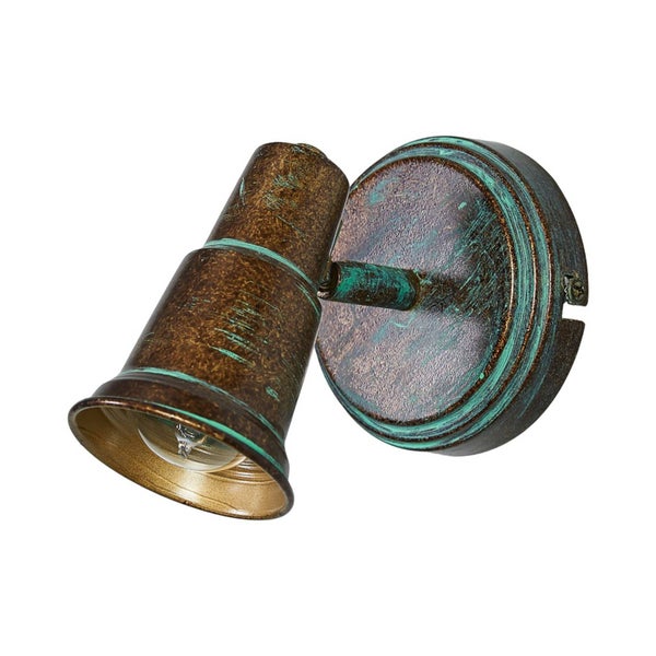 Lindby Strahler Arielle (Retro, Vintage Antik) in Bronze aus Metall (1 flammig E14) - Deckenlampe Deckenleuchte Lampe Spot Wohnzimmerleuchte