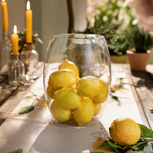 FRANK FLECHTWAREN | Dekovase Grande, GLAS, D: 19,5 x 25 cm