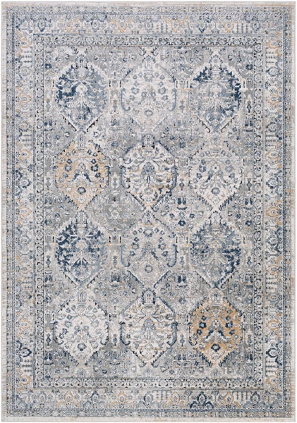 Vintage Orientalischer Teppich - Grau/Blau/Hellbraun - 160x220cm - CAMILA