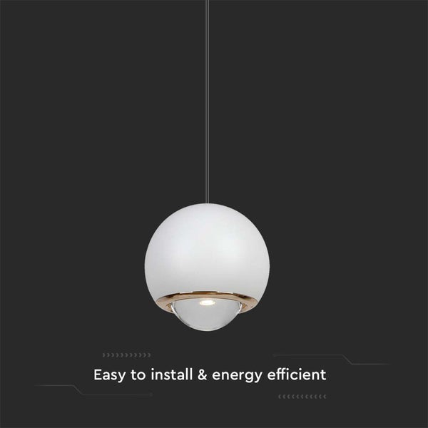 V-TAC VT-7508-W - Tischlampen - Hängelampen - IP20 - Weißes Gehäuse - 5 Watt - 500 Lumen - 3000K