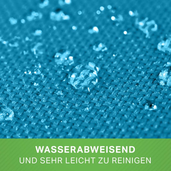Wasserabweisendes Gewebe mit Wassertropfen