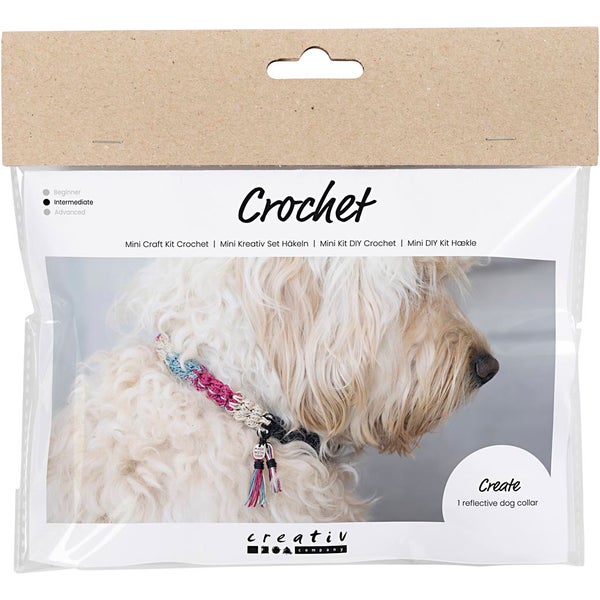 Creativ Company DIY Sets Stricken & Häkeln Mini Kreativ Set Häkeln , Hundehalsband, Kreativ Box
