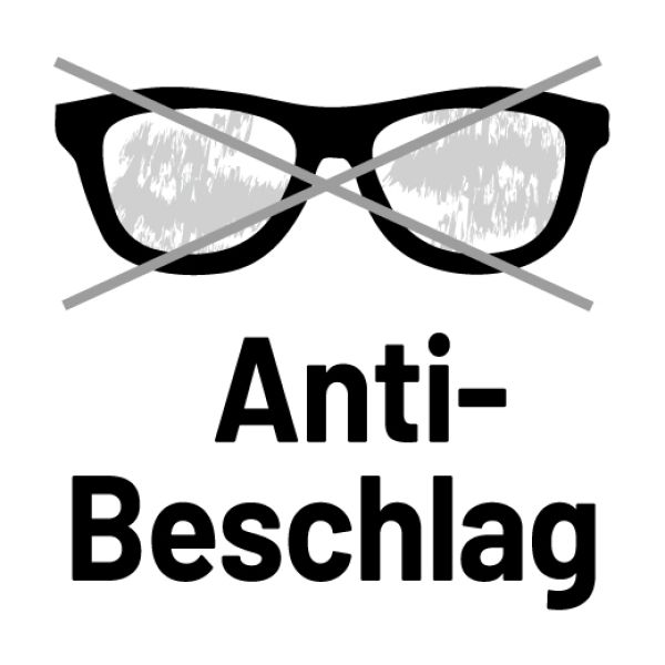 Symbol für Anti Beschlag Funktion bei Schutzbrillen oder Atemschutzmasken