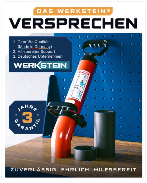 WERKSTEIN Rohrreinigungspumpe I Hochdruck Abflussreiniger zur schnellen und effektiven Rohrreinigung in Bad, Küche und WC I Made in Germany I Rohrreiniger Abflussreiniger Pumpe Rohrreiniger Druckluft