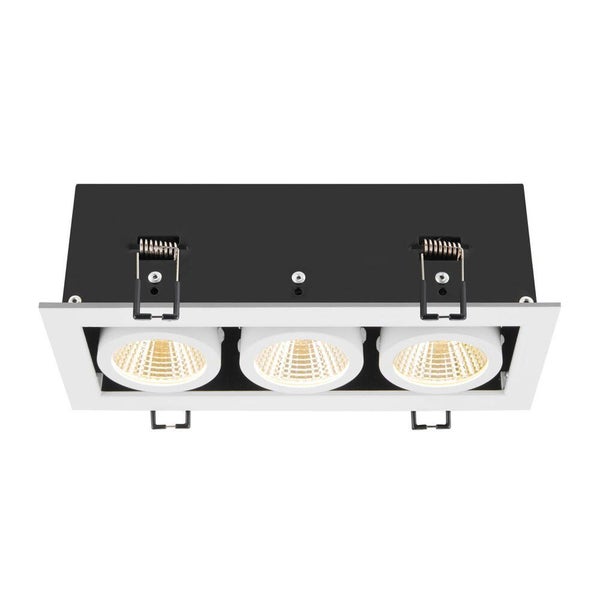 LED Deckeneinbauleuchte Kadux in Weiß 3x 6,66W 2349lm 3-flammig
