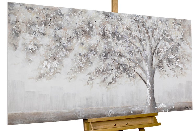 Gemälde mit Baum auf Staffelei