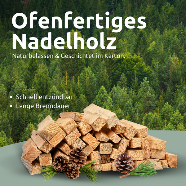 holz4home Anfeuerholz 30kg Anmachholz Nadelholz