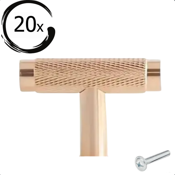 Zwanzig Möbelgriffe mit Schraube