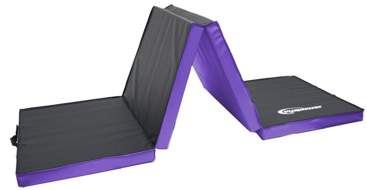 Faltbare Gymnastikmatte von eyepower für Sport und Training aus strapazierfähigem Material.