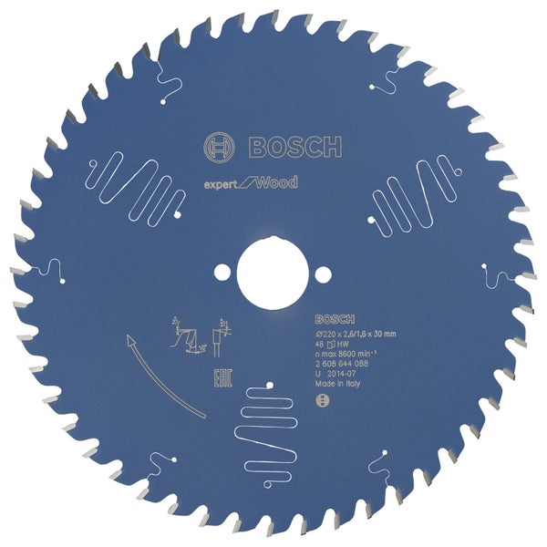 Bosch Kreissägeblatt Expert for Wood für Tischkreissägen 220 x 30 x 2,6 mm 48 - 2608644088
