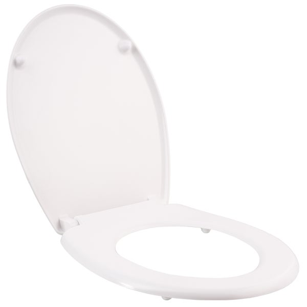WC-Sitz tectake  45,5 x 38 x 5 cm mit Motiv weiß