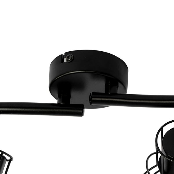 Detailaufnahme einer Deckenleuchte aus Metall