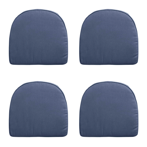 Sitzkissen Polyrattan York Panama saphirblau - ca. 48x48 cm - 4er-Set