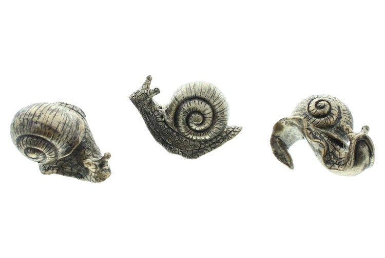 FRANK FLECHTWAREN | Figur Schnecke, 3er Set, POLYRESIN, 7,5 x 5 x 6 cm