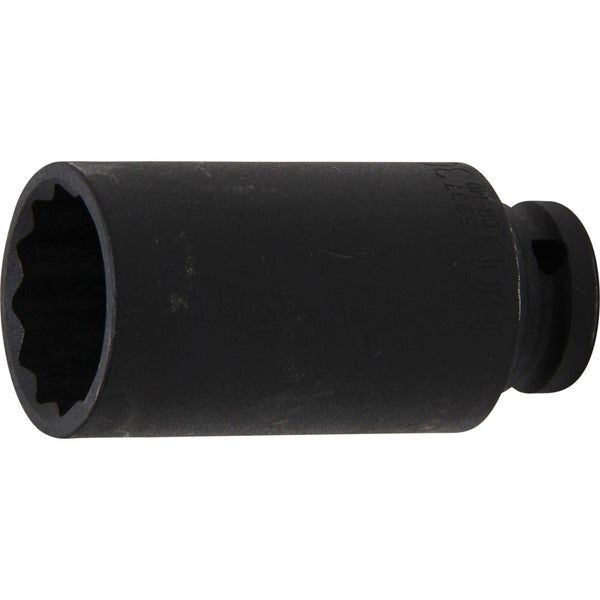 BGS Kraft-Steckschlüssel-Einsatz Zwölfkant Antrieb Innenvierkant 12,5 mm (1/2) SW 30 mm - 5337