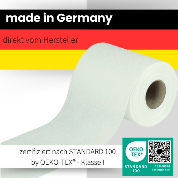 Sensalux Tischläufer, Länge: 25m, stoffähnliches Vlies, Breite: 15cm, Weiß