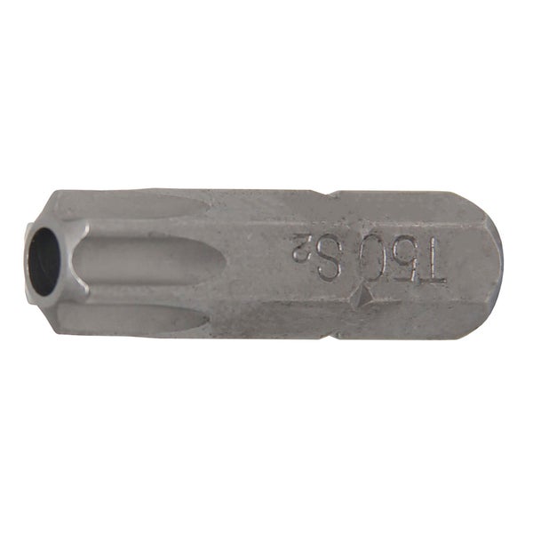 BGS Bit Länge 30 mm Antrieb Außensechskant 8 mm (5/16) T-Profil (für Torx) mit Bohrung T50 - 4450