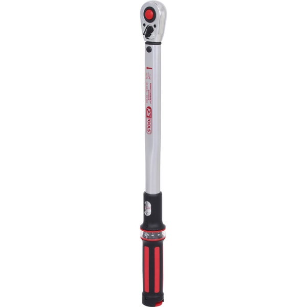 KS TOOLS 1/2 ERGOTORQUEprecision Ratschen-Drehmomentschlüssel 40 - 200 Nm rot - 516.6542