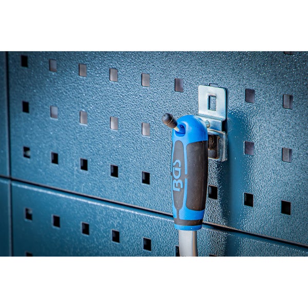 BGS Einzelhaken-Satz 40 mm für Schrankwand-System 10tlg. - 80196