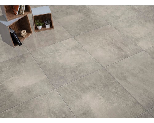 Wand- und Bodenfliese Cemento taupe 61,5x61,5x0,85cm