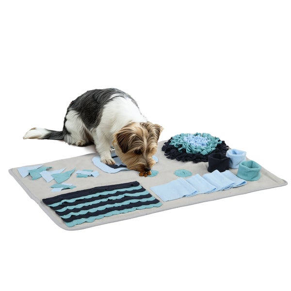 PawHut Hundematte, 74L x 50B x 5H cm, Polyester, Mischgrau