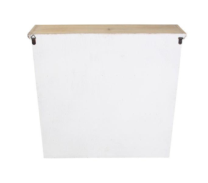 FRANK FLECHTWAREN | Hängeschrank White Cottage, HOLZ, MDF, METALL, 59,5 x 16 x 57 cm