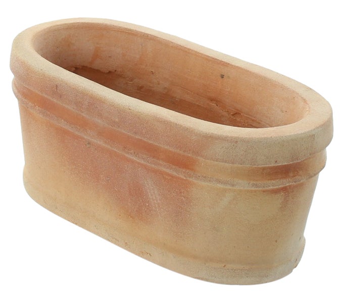 Ovaler Pflanzkasten aus Terrakotta