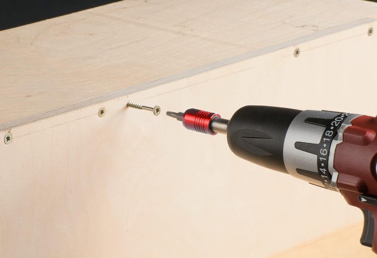 kwb Bit-Set Bitbox mit Bithalter  32-teilig inkl. 44652 Zoll Sechskant-Schaft nach ISO 1173 und C 44626 Form