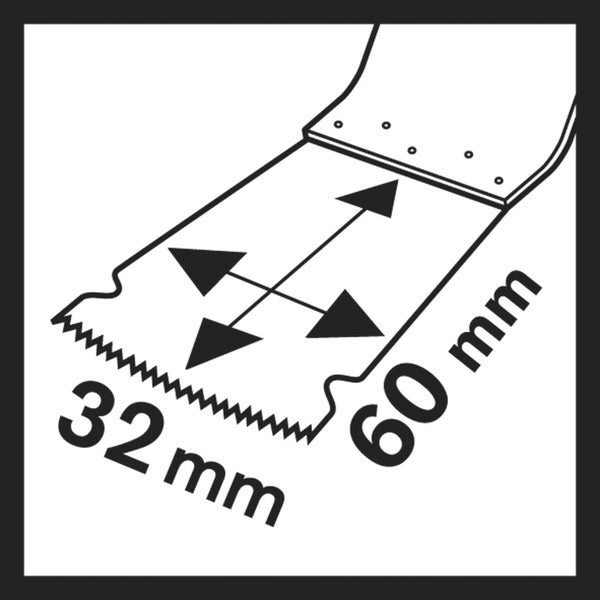 Bosch 25x HCS Tauchsägeblatt Starlock PAIZ 32 EPC Wood 60 x 32 mm - 2608662311
