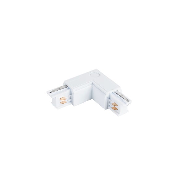 L-Kupplungsstück für 3-Phasen-Schiene weiß rechts - 3-phasig