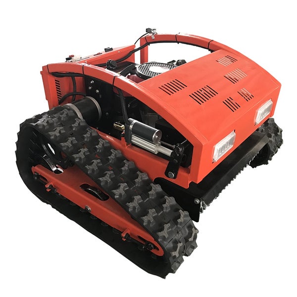 Ferngesteuerter Rasenmäher mit Raupenantrieb