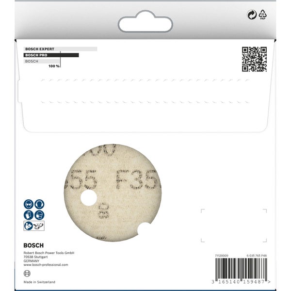 Bosch Schleifscheibe auf Verpackung