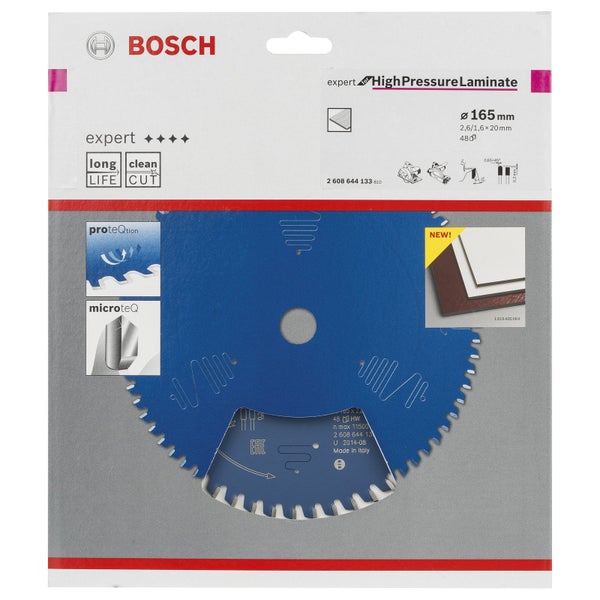 Kreissägeblatt Expert for High Pressure Laminate 165 x 20 x 2,6 mm, 48 Zähne