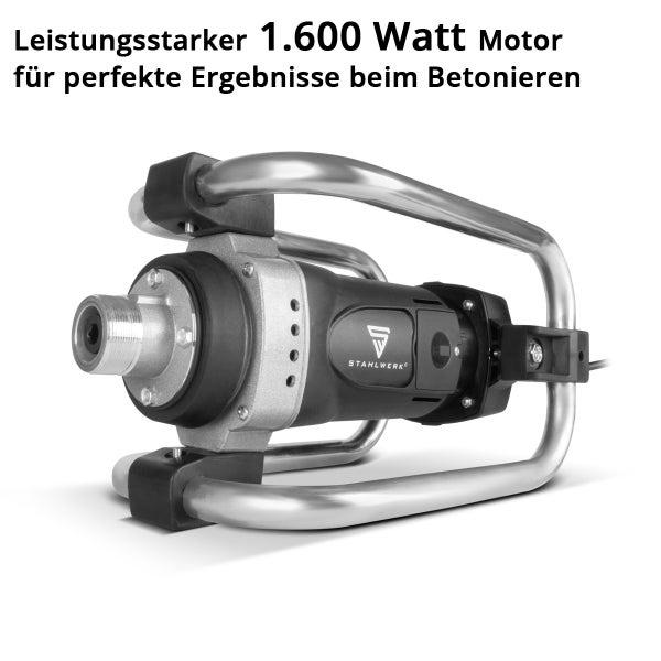 Betonrüttler mit 1600 Watt Motor für Betonarbeiten